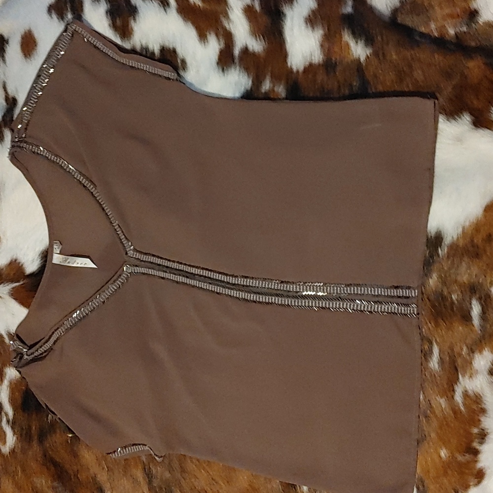 Andree Sleeveless Blouse Sz Lg